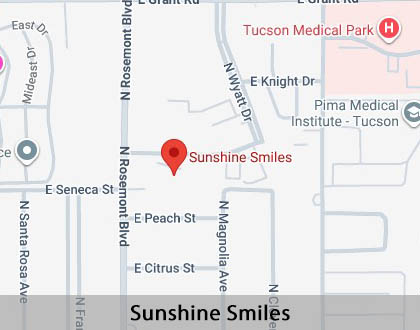 Map image for Emergency Dentist in Tucson, AZ
